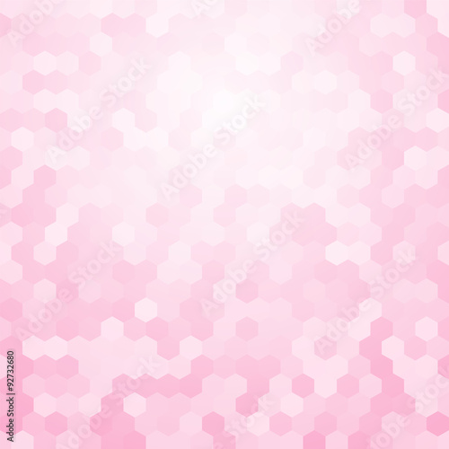 bright pink background hexagon