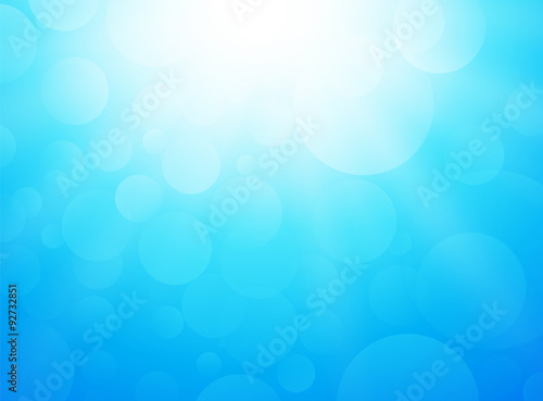 ice cold blue background with bokeh and rays