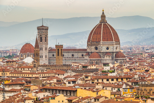 Panorama of Florence and Saint Mary of the Flower in Florence