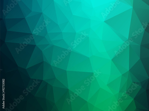dark blue green triangles background