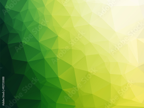 simple bio green triangles background gradient