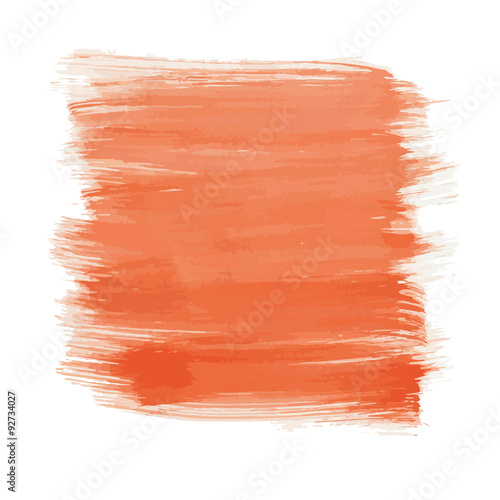 Orange smear on a white wall