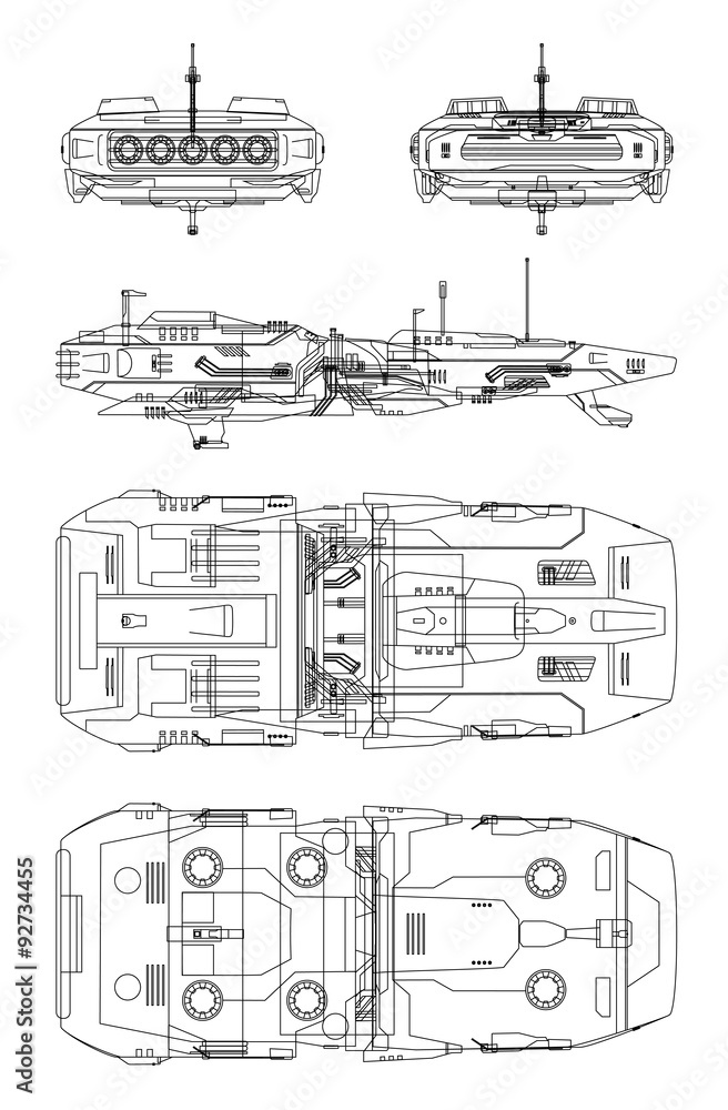 Planos nave espacial