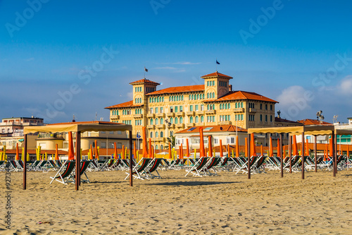 Tableau sur toile View of Versilia coast - Viareggio