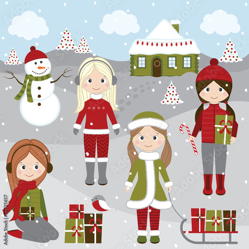 Christmas girls