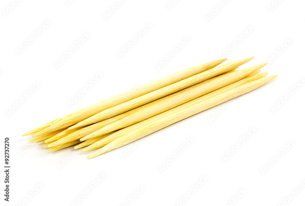 toothpick on white background, isolated