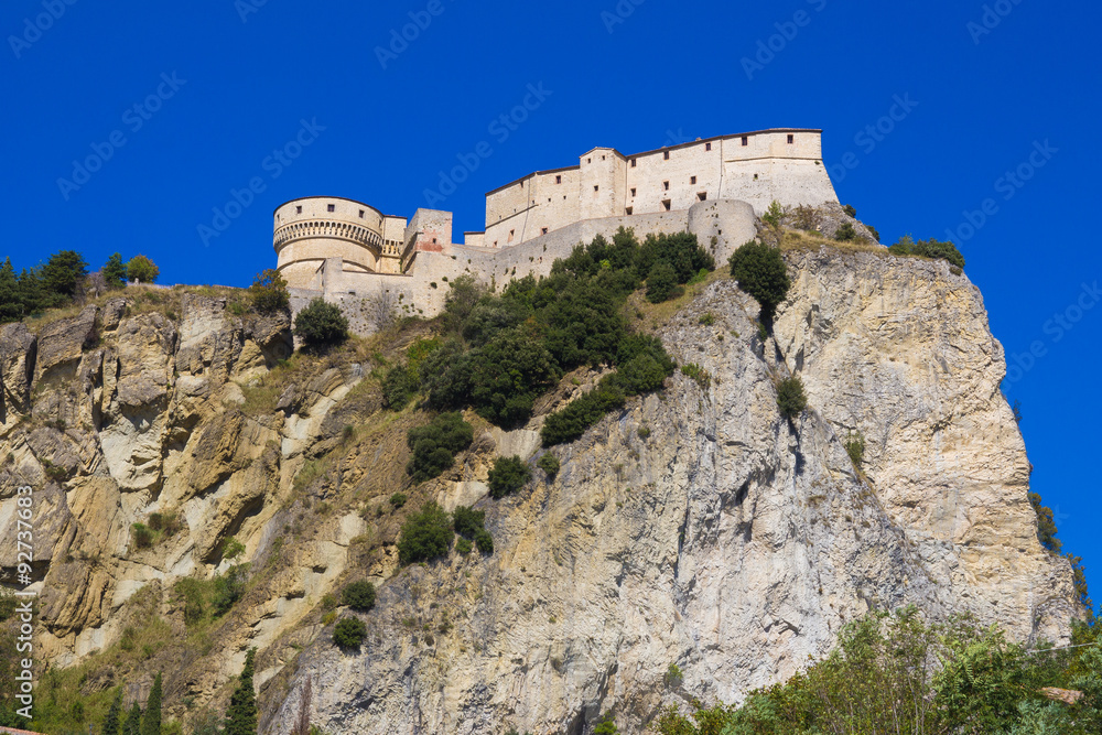 Castello di San Leo in Emilia-Romagna, Italia,