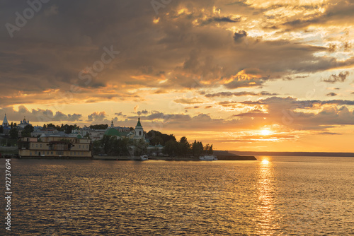 Sunset on the Volga