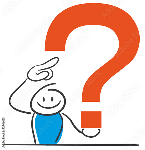 Stick Figure Series Blue
