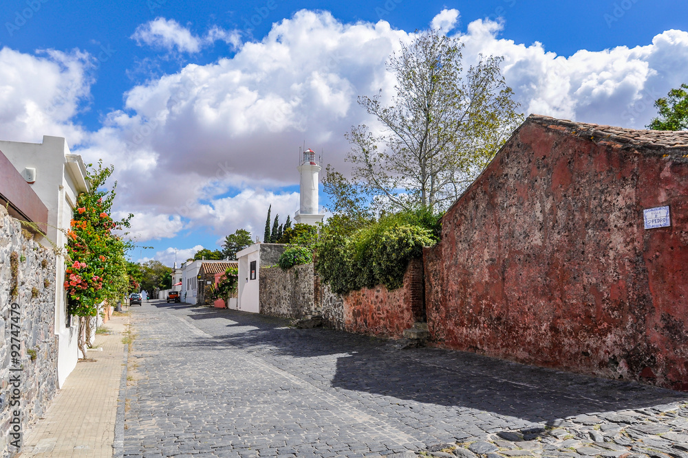 Ταπετσαρία Colonial buildings, Colonia del Sacramento, Uruguay