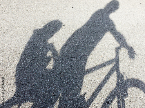 Mother & son bicycle ride