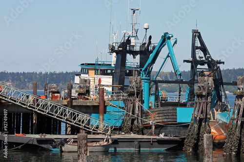 Commercial Fishing Boat in Port