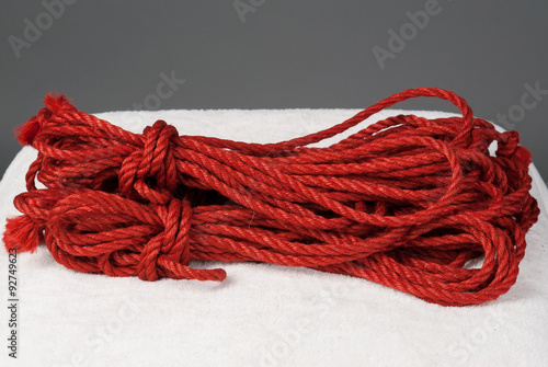 red ropes for bondage