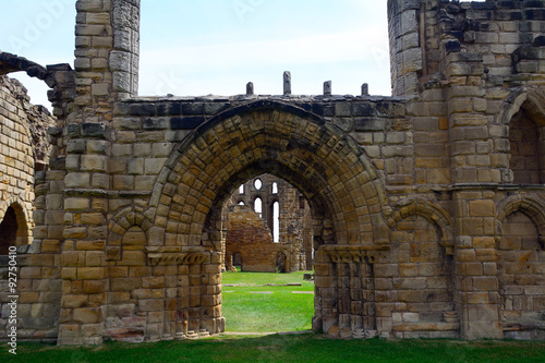 Fototapeta Naklejka Na Ścianę i Meble -  Ruins of the nunnery and the fort, Tynemouth, England