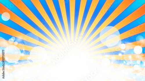 Sunbeams, abstract background