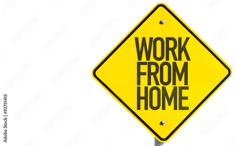 Work From Home sign isolated on white background Work From Home sign isolated on white background