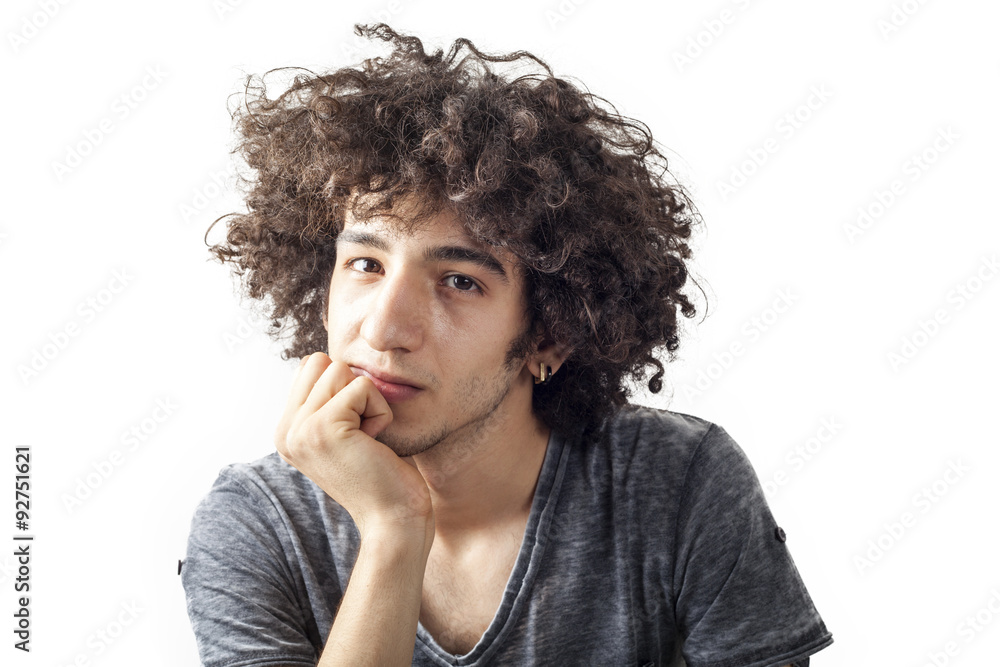 Portrait of thinking young man Portrait of thinking young man