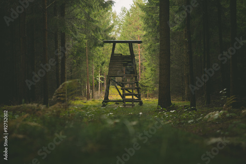 Jägersitz im Wald