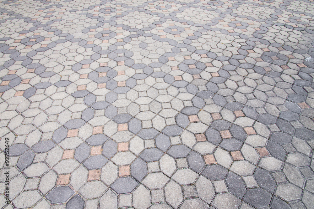 Fototapeta premium road paved with the cobble stones