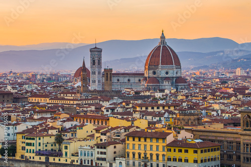 The cityscape of Florence in Tuscany, Italy