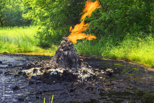 Unique small volcano photo