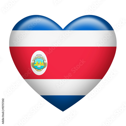 Costa Rica Insignia Heart Shape