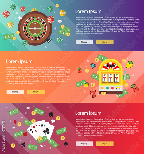 Banner - Flat Casino set