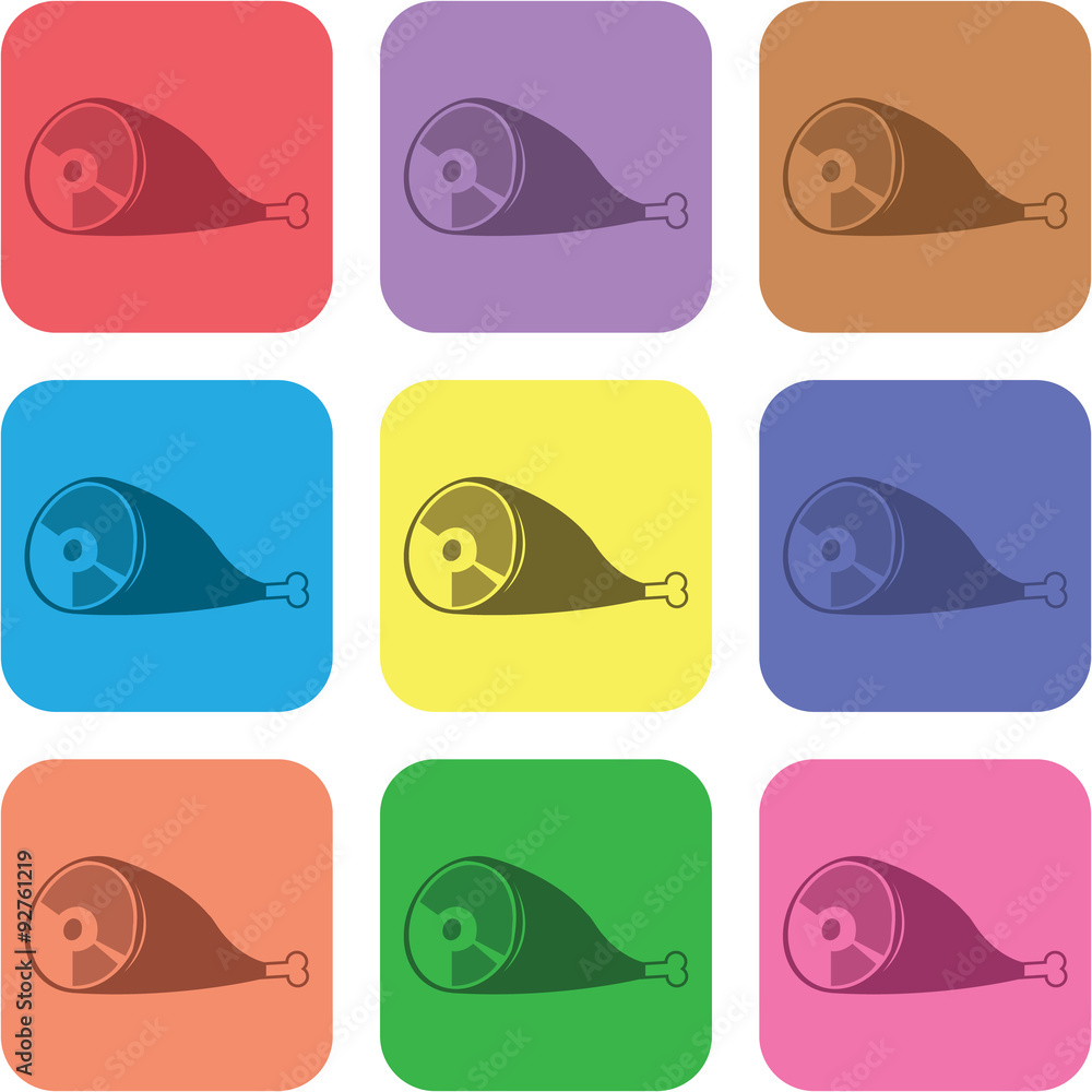 illustration of food icon illustration of food icon