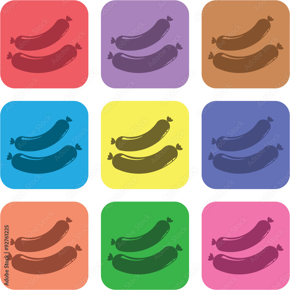 illustration of food icon illustration of food icon
