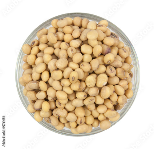 Dried soybean on cup