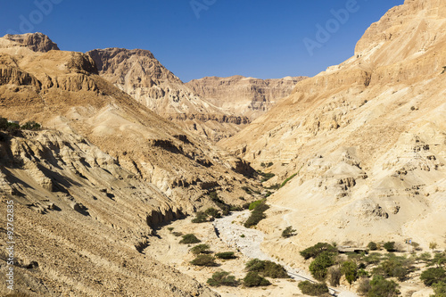 View from Ein Gedi kibbutz. Near Dead Sea, Israel