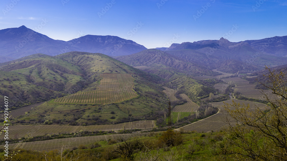 Obraz premium Mountains and hills of Crimea