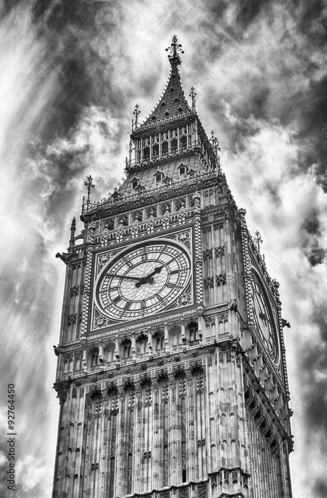 Fototapeta premium The Big Ben, Houses of Parliament, London, UK