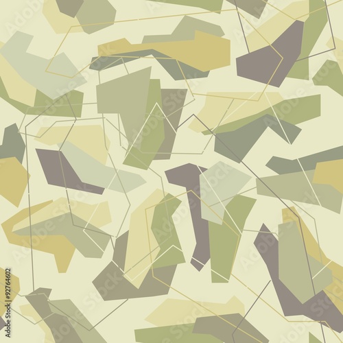 Camouflage Seamless Vector Pattern 