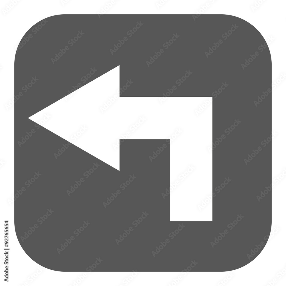The left icon. Direction and arrow, navigation symbol. Flat The left icon. Direction and arrow, navigation symbol. Flat