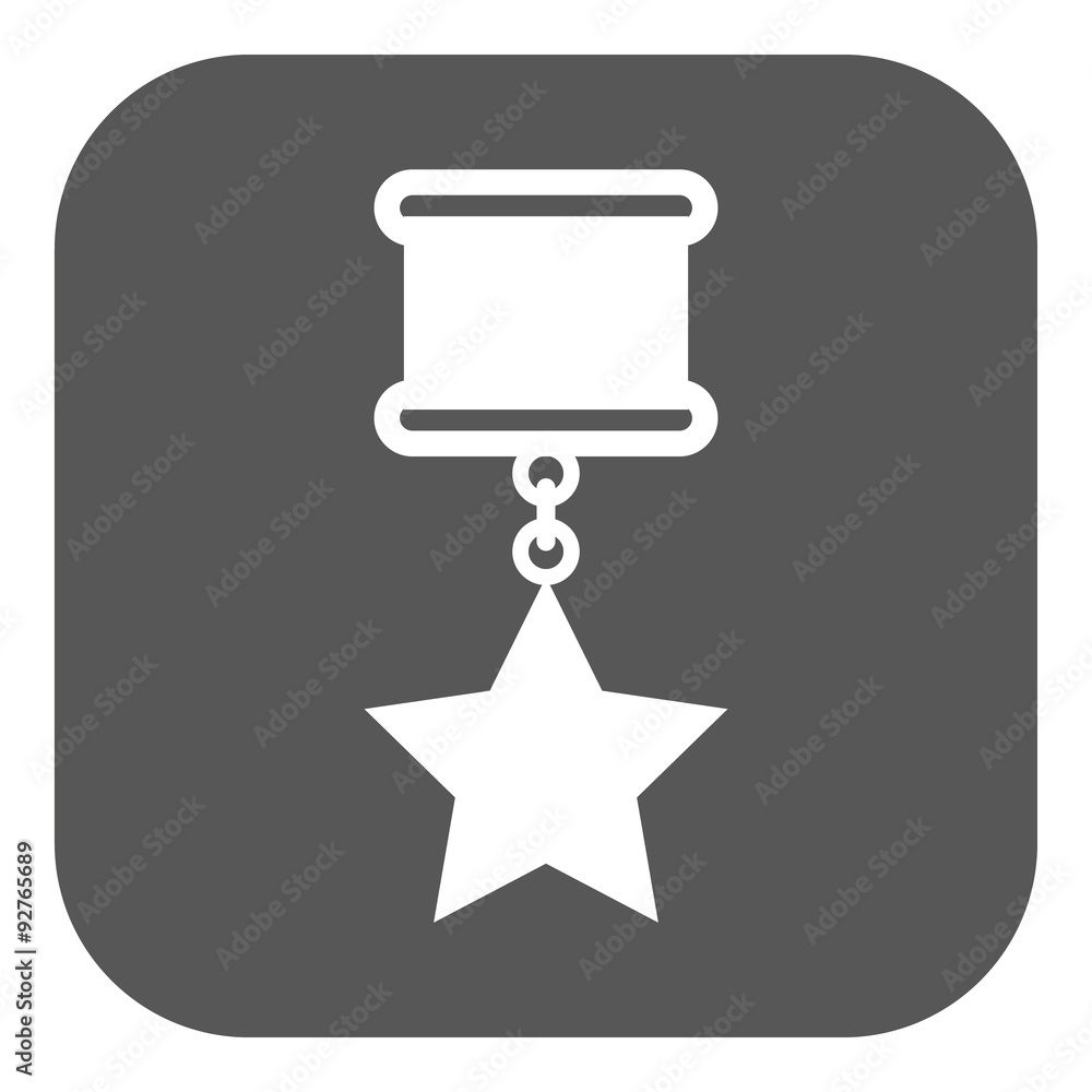 The medal icon. Reward symbol. Flat The medal icon. Reward symbol. Flat