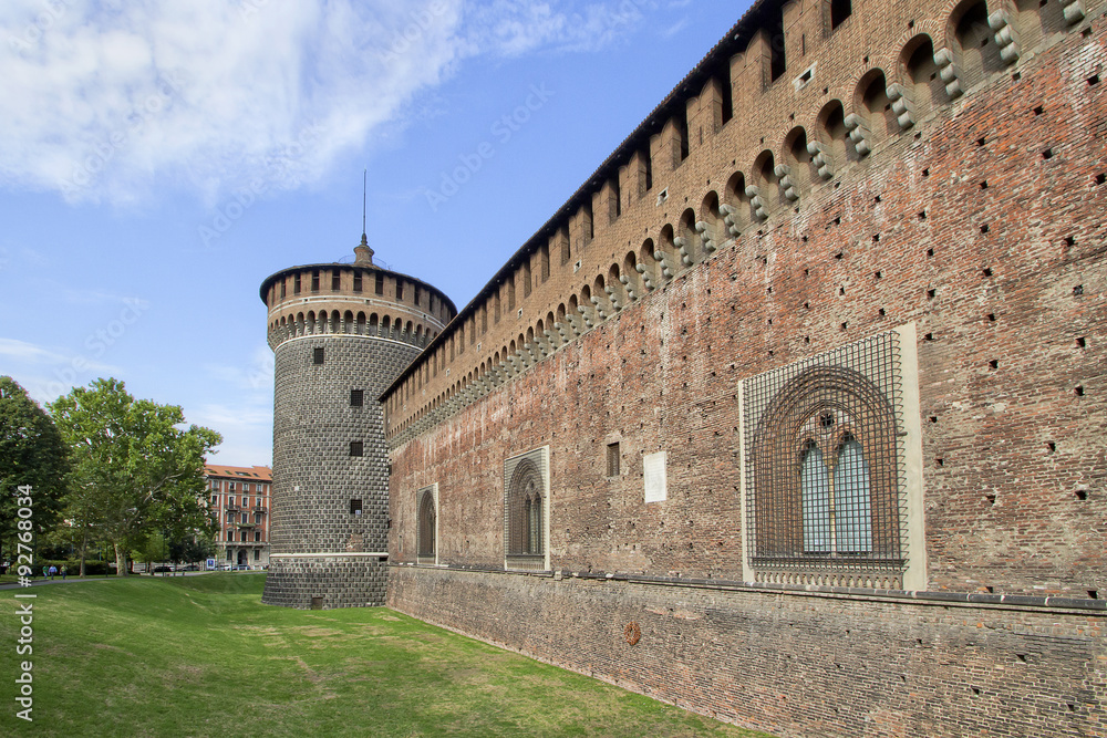 Castello Sforzesco a Milano Italia