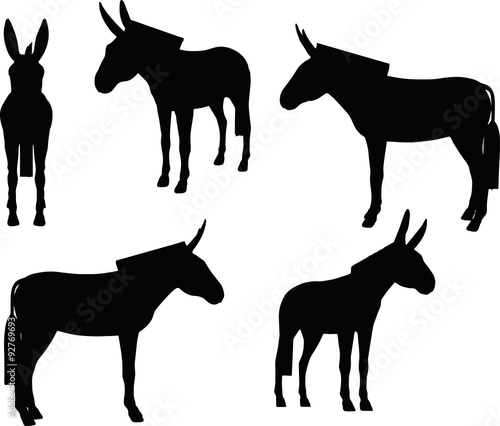 donkey silhouette