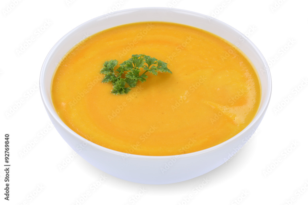 Karottensuppe Möhrensuppe Karotten Möhren Suppe in Suppenschü Karottensuppe Möhrensuppe Karotten Möhren Suppe in Suppenschü