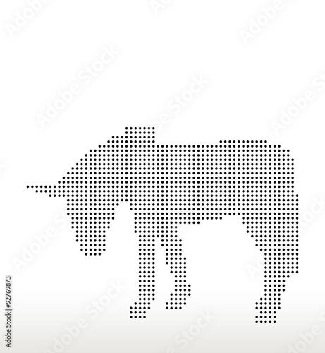 donkey silhouette photo