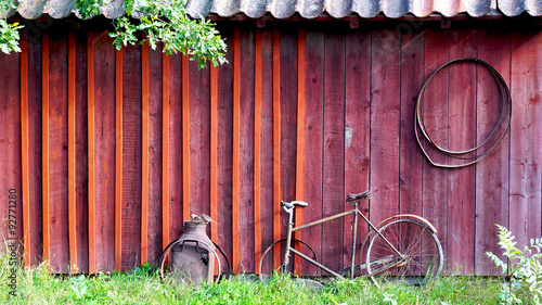 Photography Antique house and bicycle stockholm