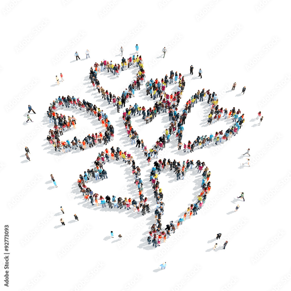 people shape heart cartoon people shape heart cartoon
