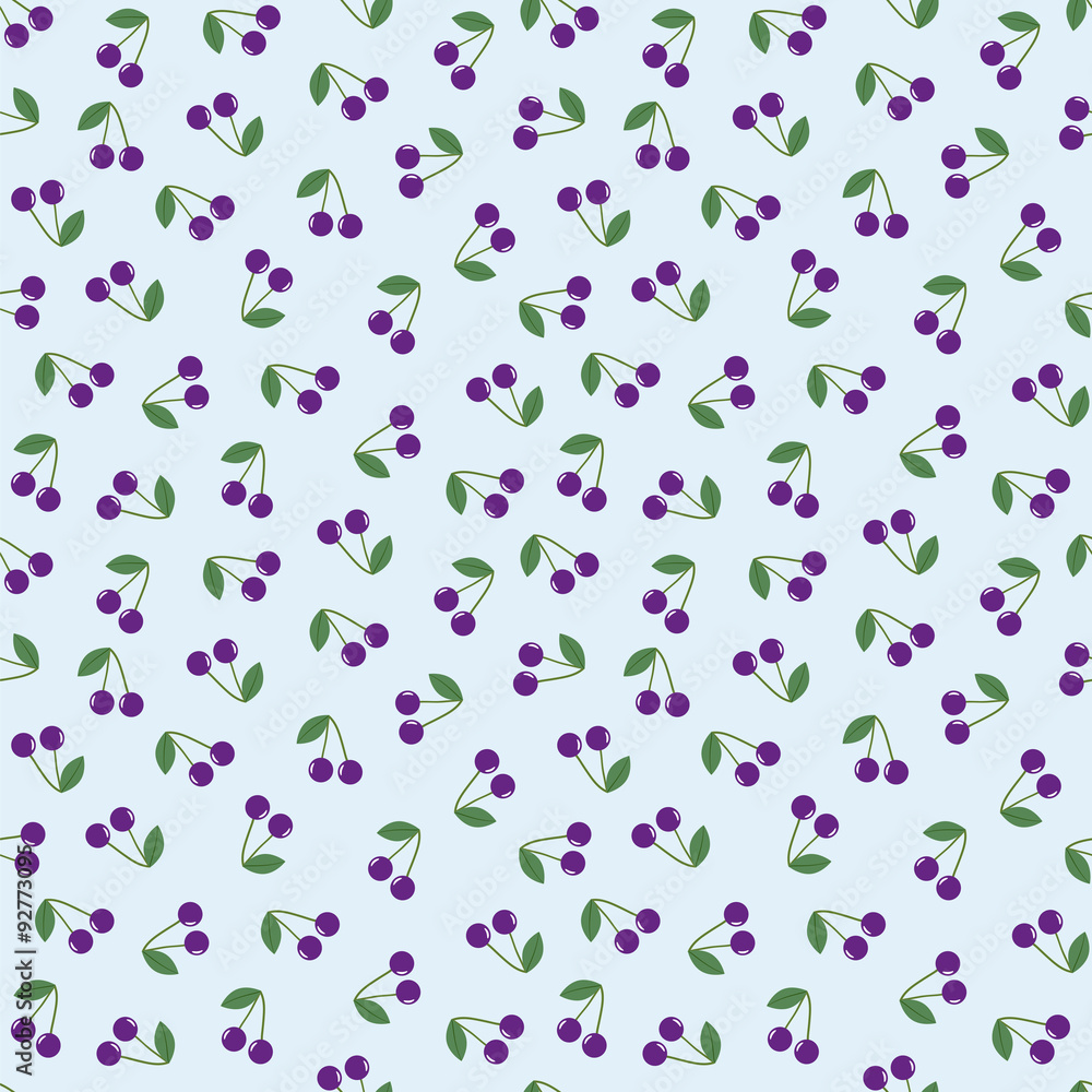 Seamless background purple cherry