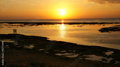 Sunset on a beach