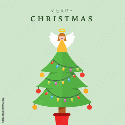 Christmas Tree with Angel