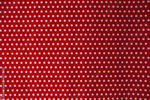 Red polka dot wrapping paper