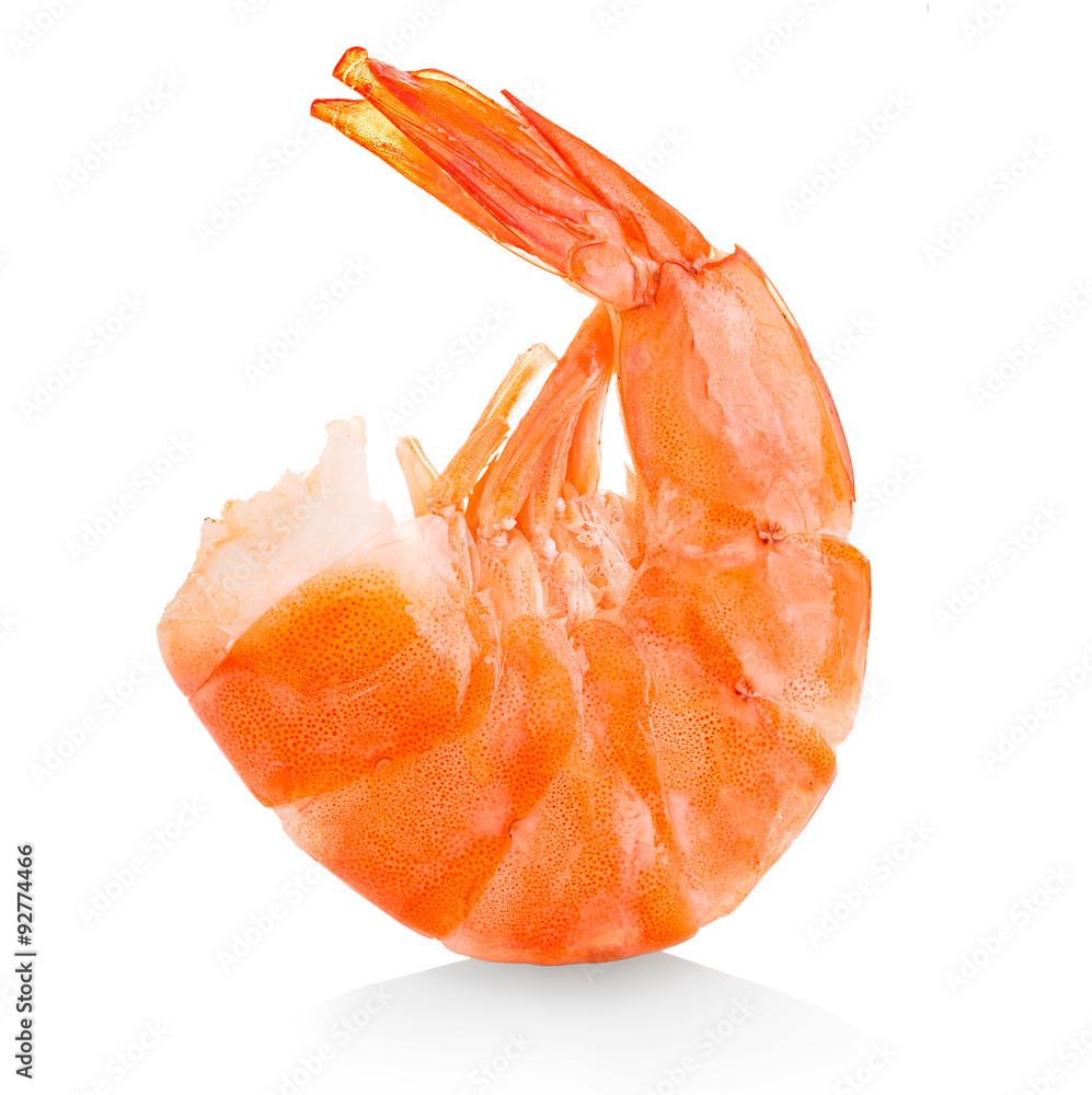 Tiger shrimp. Prawn isolated on a white background. Seafood Tiger shrimp. Prawn isolated on a white background. Seafood