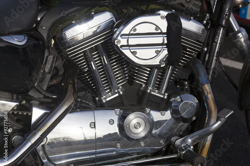 Engine of motorcycle in color © Francisco Javier Gil