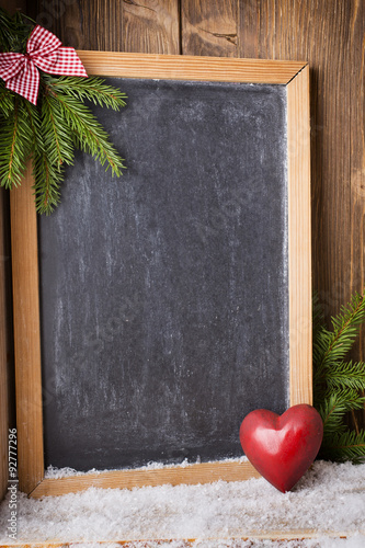 Christmas blackboard.