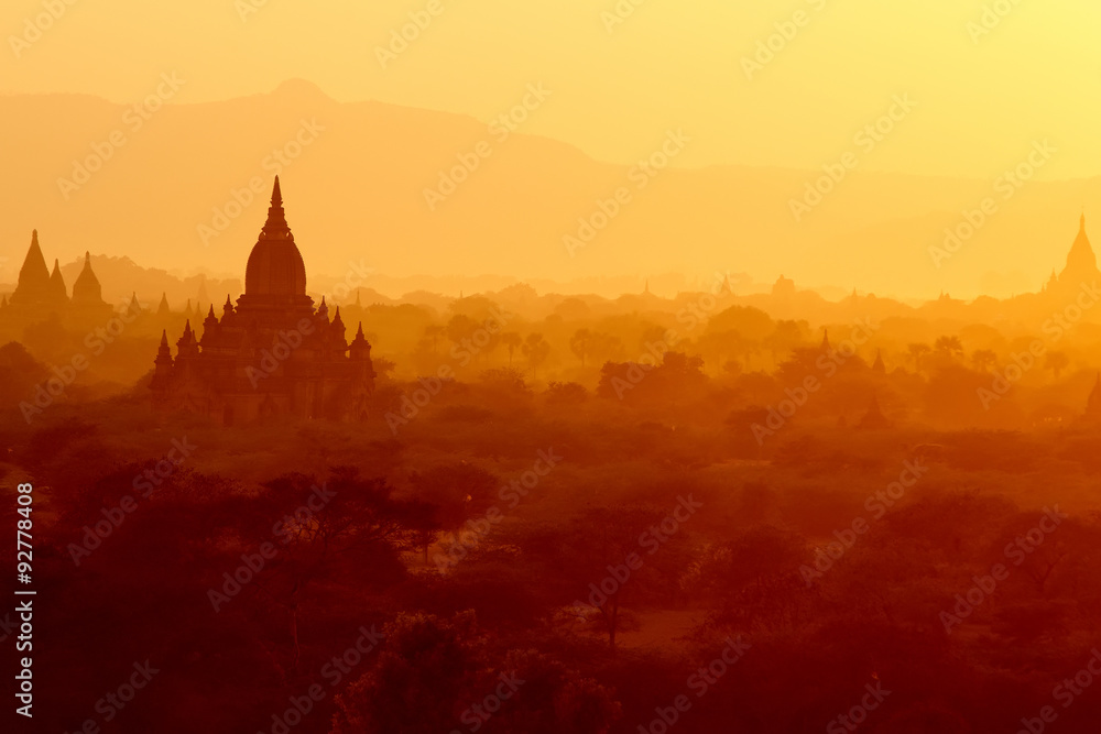 temples in Bagan, Myanmar